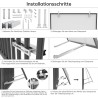 Staffe per montaggio kit plug and play su ringhiera